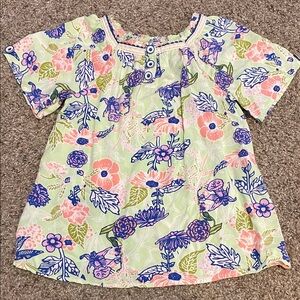 Matilda Jane 435 Floral Kids Blouse - Pink, Blue, Green
